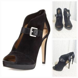 Michael Kors Isabella Suede Buckle Bootie Size 8M